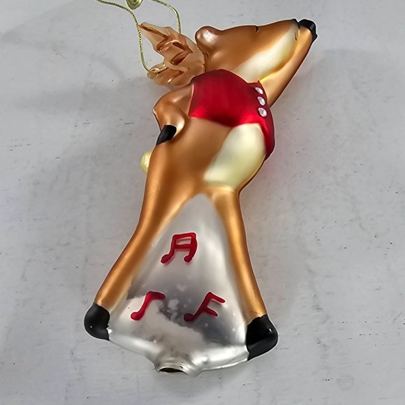 Pottery Barn Reindeer Dancer Ornament Blown Glass Christmas - Picture 2 of 8